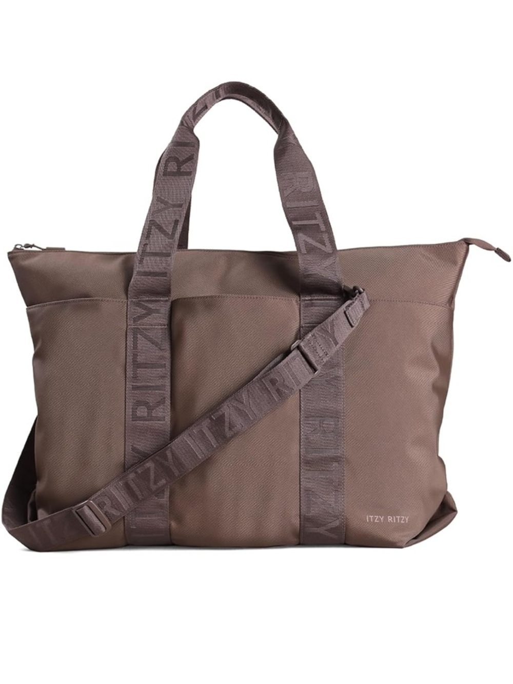 Itzy Ritzy Taupe Brown Men’s Weekend Carryall